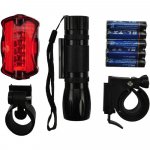 Sada cyklo světel, přední 3W + zadní 5 LED, 2x ...
