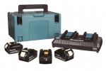 sada Li-ion LXT 18V 4xBL1860B+DC18RD+Makpac