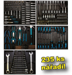 Sada nářadí do dílenského vozíku 235 ks - SADA004