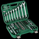 Sada nástrčných a očkoplochých klíčů 82 ks STAL...