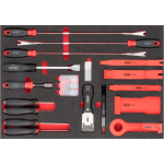 Sada škrabek a uvolňovací páky v pěnové výplni,...