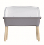 Sadbovač RESPANA PLANTER WOOD HIGH SET šedý kám...