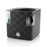 Samozavlažovací květináč Cobble 14cm antracitová