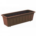 Samozavlažovací truhlík Garden Flor 50cm hnědá