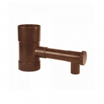 Sběrač dešťové vody s ventilem, 80mm, bronz