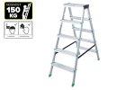 Schůdky Al 5-stupňové oboustranné 105 cm PROTEC...