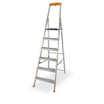 Schůdky hliníkové Drabest, 6 stupňů jednostrann...