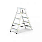 Schůdky oboustranné Drabest, 150kg, 2x5 stupňů