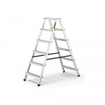 Schůdky oboustranné Drabest, 150kg, 2x6 stupňů