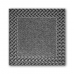 Šedá plastová textilní zátěžová vstupní rohož M...