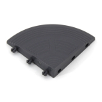 Šedá plastová zátěžová náběhová rohová hrana (B...