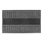 Šedá textilní gumová čistící vstupní rohož FLOM...