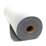 Šedá vinylová protiskluzová sprchová rohož (rol...