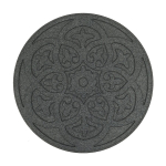 Šedý gumový zahradní nášlap FLOMA Scroll - 45 x...