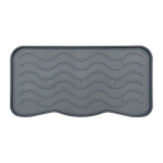 Šedý plastový odkapávač na boty FLOMA Waves - 3...