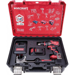 Set Worcraft XCUBE004 Toolbox, bezuhlíkový šrou...