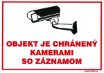 SK - Objekt je chránený kamerami so záznamom 15...