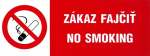 SK - Zákaz fajčiť - No smoking 210x80mm - samol...