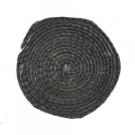 Šnůra sporáková plochá 12mm, 2,5m, grafitová