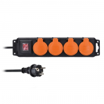 SOLIGHT - prodlužovací přívod 3x1,5mm2 černý 4x...