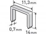 ŠPATNÝ OBAL spony, balení 1000ks, 14mm, 11,3x0,...