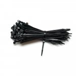 Stahovací pásky PS černá 7,5x300mm, 100ks