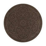 Hnědý  gumový zahradní nášlap FLOMA Scroll - 45...