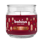 Svíčka Bolsius Large Jar, Winter Spices červená...