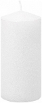 Svíčka s flitry MagicHome bílá, 5,5x12cm