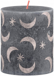 Svíčka válec bolsius Rustic with print Slate Bl...