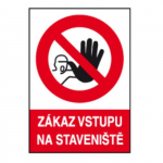 Tabulka bezpečnostní - plast A4 "Zákaz vst...