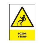 Tabulka plastová | Pozor výkop