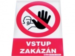 Tabulka "Vstup zakázán"