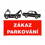 Tabulka - Zákaz parkování (plastová tabulka for...