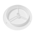 Talířový ventil bílý s regulací | 150 mm