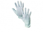 Textilní rukavice MAWA, s PVC terčíky, bílé,