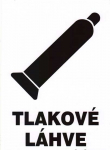 Tlakové lahve - bílá tabulka plast A5