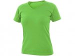 Tričko CXS ELLA, dámské, krátký rukáv, zelené j...