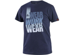 Tričko CXS WORKWEAR, krátký rukáv, modrá