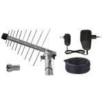 Anténa venkovní EM-20G/Z, PROFI, 0–100 km, DVB-...