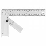 Úhelník s úhloměrem DY-5030 25cm hliníkový