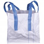 Vak BigBag 70x70x70cm, PP, 4 uši, bílý, rovné d...