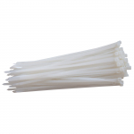 Vázací pásky nylonové bílé | 300x4,8 mm, 1bal/50ks