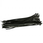 Vázací pásky nylonové černé | 400x7,6 mm, 1bal/...