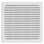 Větrací mřížka se síťovinou - krytka 250x250 bílá