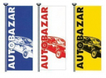 Vlajka AUTOBAZAR - bílo/červená - 125200210