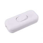 Vypínač šňůrový, jednopólový průchozí, bílý