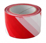 Výstražná páska 70mm/200m - červeno/bílá v krab...