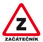 Začátečník - samolepka