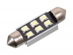 Žárovka 6 SMD LED 12V suf. SV8.5 38mm s rezisto...